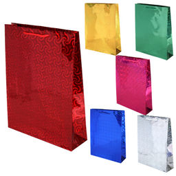 Цена за 12 шт. Пакет подарочный 29х38х9 голография / GW-114 /уп 12/600/плотность бумаги 128г/м2 микс - Галеонтрейд фото 8