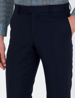 Тканевые брюки узкого кроя темно-синего цвета - Cacharel фото 5