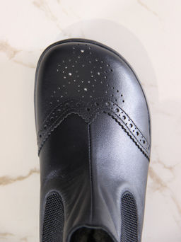 Босоногие ботинки 362.NATAbl.Черный/шерсть