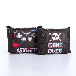 Цена за 3 шт. Кошелёк монетница на молнии, цвет МИКС