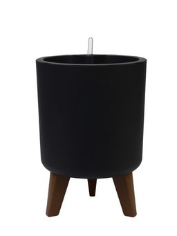 Кашпо на ножках с автополивом 11 л d25 см h_см графитовый ФЛОРИАН