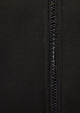 Siyah Suni Deri Ceket - Mavi фото 7