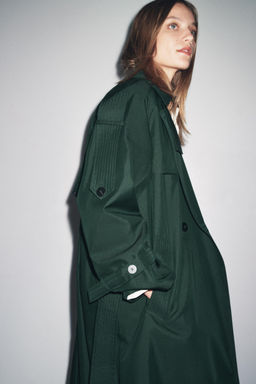OVERSIDE WATER REPELLENT TRENCH COAT ZW COLLECTION - Zara фото 8