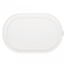 Контейнер для продуктов пластмассовый 1,0л 19,6х12,6х7,5см, овальный, подходит для СВЧ, белый (Россия) - Домашняя мода фото 5