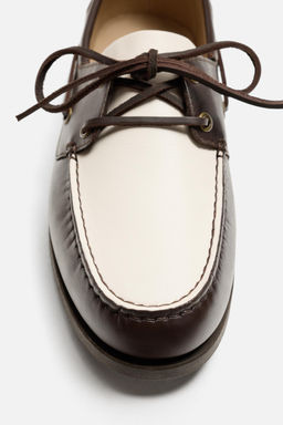 LEATHER DECK SHOES - Zara фото 6