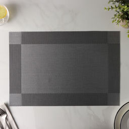 Цена за 12 шт. Салфетка сервировочная на стол Доляна «Шахматы», 45×30 см, серебристая