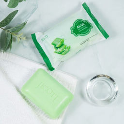 Jigott Мыло-скраб для лица и тела с экстрактом алоэ / Aloe Scrub Soap, 150 г