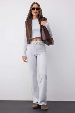 Wardrobe Essentials Gri Melanj Slim/Vucuda Oturan Orme Alt-Ust Tak?m | TWOAW26AU00008