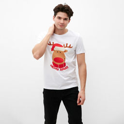 Футболка мужская KAFTAN «Merry Xmas» размер 52