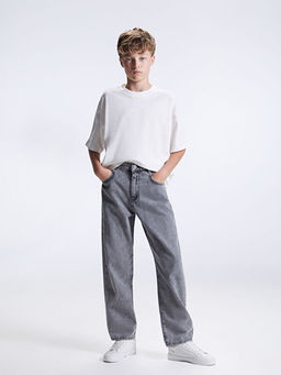 Loose Fit Erkek ?ocuk Jean Pantolon