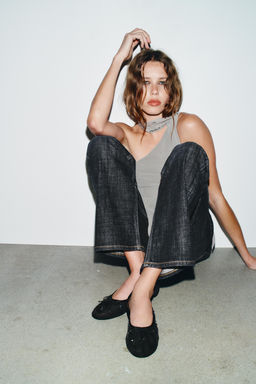 SHINY MESH BALLERINAS