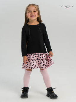 Платье Алиса дл/р черный-нежный леопард - Sovalina фото 24