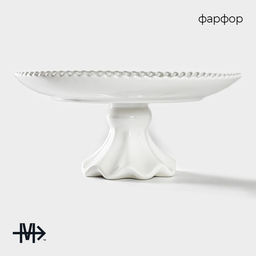 Подставка для тортов и десертов Magistro «Лакомка», d=30 см, фарфор