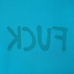 Футболка женская MINAKU Fuck, голубая, размер 48