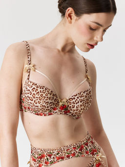 Infinity / Бюстгальтер T-Shirt жен. Bless леопардовый принт