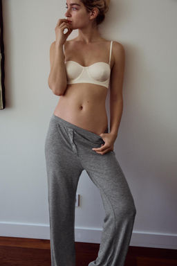 PANTAL?N MEZCLA LYOCELL BOTONES / Gris