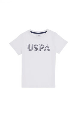 Белая базовая футболка для мальчика - U.s. polo assn фото 2