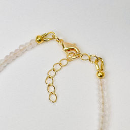 Браслет из Розового кварца и Жемчуга - Радуга самоцветов фото 4