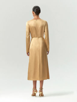 ЕМКА / Платье макси из вискозы с поясом - Emka фото 5