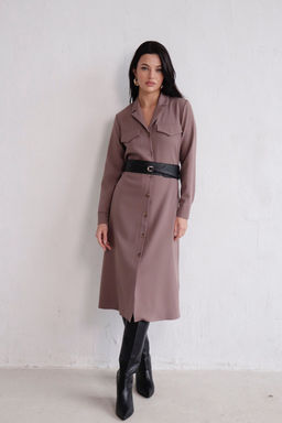 Платье-рубашка с английским воротником - Martichelli фото 324