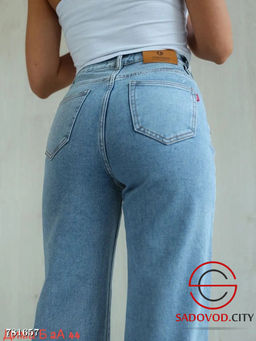 Женские широкие прямые джинсы - Bruno фото 2