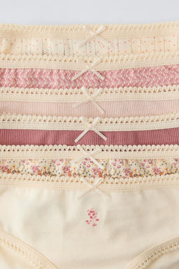 AGES 6-14 YEARS/ 6-PACK OF FLORAL PRINT BRIEFS - Zara фото 2