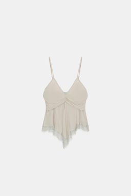 GEORGETTE LACE TOP - Zara фото 5