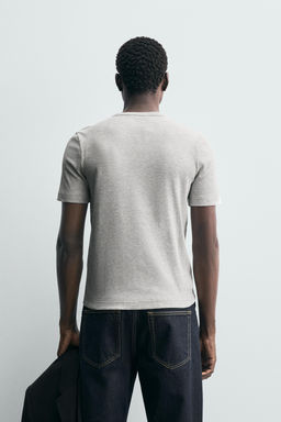 BUTTON-NECK T-SHIRT - Zara фото 3