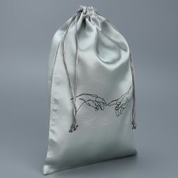 Цена за 5 шт. Мешок атласный Касание, 20 х 30 см - Дарите счастье фото 2