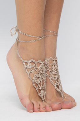 Барефуты Вязанные украшения на ноги - Lt collection фото 8