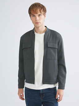 Bomber Yaka Uzun Kollu Erkek Ceket