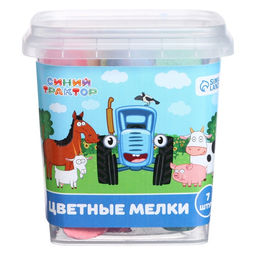 Цена за 2 шт. Мелки цветные, 7 цветов, 7 штук «Синий трактор»