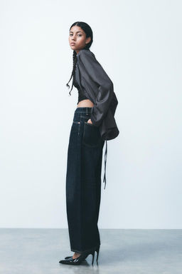 TRF MID-RISE BAGGY BALLOON JEANS - Zara фото 15