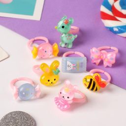 Цена за 100 шт. Кольцо «Выбражулька» игрушки, форма МИКС, МИКС, безразмерное