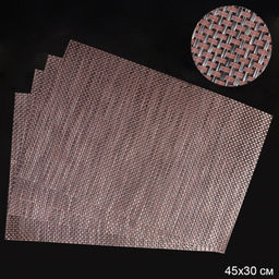 Салфетка для стола 4 штуки Плетение / HS-2 /уп 90/ Коричневая