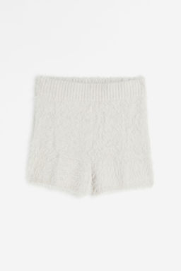 Pantalon corto efecto pelo