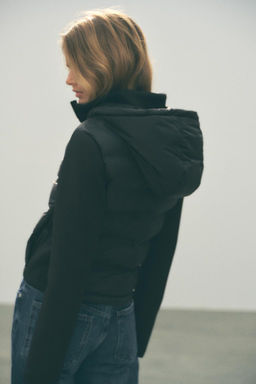 NEOPRENE-EFFECT PADDED JACKET - Zara фото 3