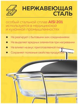 Мармит INVITE 3л 49х24х18см прямоугольный