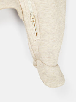 Комбинезон косуха с закрытой ножкой "Ванильный пудинг" утепленный 0+