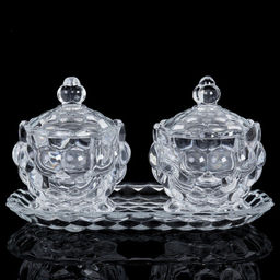 Ваза для сервировки стола 2 штуки на подставке 150 мл / RW-4251 /уп 16/ - Галеонтрейд фото 3