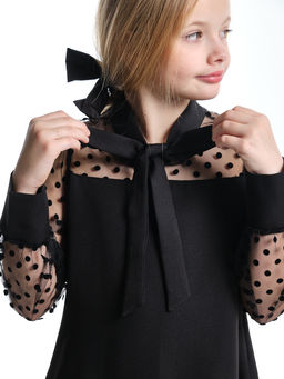 Платье для девочки праздничное нарядная форма детская одежда UD 7848 черный - Mini maxi фото 3