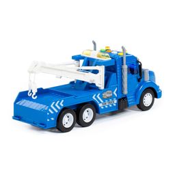 Профи, автомобиль-эвакуатор инерционный (со светом и звуком) (синий) (в коробке) - Полесье фото 4