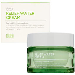Tenzero Cica Relief Water Cream - 
Успокаивающий крем для лица с азиатской центеллой
, 50мл