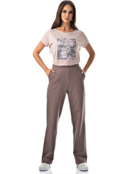 брюки  из футера 2х нитка пенье (хлопок с лайкрой) - А+б коллекция фото 12