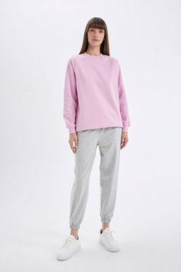 Jogger Esofman Alt? Basic Duz Yuksek Bel Pacas? Lastikli Cepli