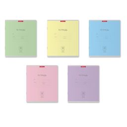 Цена за 280 шт. Тетрадь школьная ученическая ErichKrause Классика ассорти, 12 листов, частая косая линейка (в плёнке по 10 шт.)  фото 51