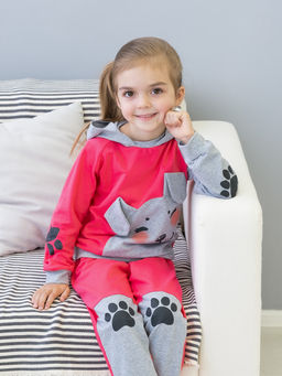 Костюм детский малинамеланж собака