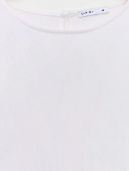 Блуза из лиоцелла с завязками на рукавах ZR2605022022-2 / Zarina