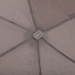 Зонт-мини механический Моно ткань эпонж (полиэстер), 6 лучей, д/купола 88см h50см, 5 сложений, 17см в сложенном виде, механизм против ветра, ручка с покрытием soft-touch, цвет серый, 184гр (Китай) - Домашняя Мода фото 5