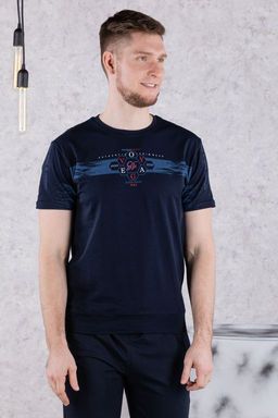 брюки спортивные 
 3.MM002A-синий-тёмный - Iron man фото 2